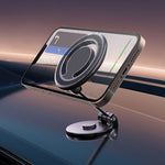 Supporto magnetico pieghevole per telefono da auto, girevole, supporto di navigazione adesivo per cruscotto, D33