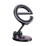 Supporto per telefono da auto pieghevole magnetico con lettera E Supporto di navigazione adesivo girevole per cruscotto, D38