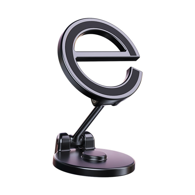Supporto per telefono da auto pieghevole magnetico con lettera E Supporto di navigazione adesivo girevole per cruscotto, D38
