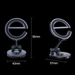 Supporto per telefono da auto pieghevole magnetico con lettera E Supporto di navigazione adesivo girevole per cruscotto, D38