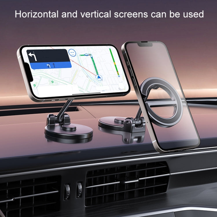 Supporto per telefono da auto pieghevole magnetico con lettera E Supporto di navigazione adesivo girevole per cruscotto, D38