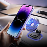 Supporto magnetico pieghevole per telefono da auto, girevole, supporto di navigazione adesivo per cruscotto, D50-1