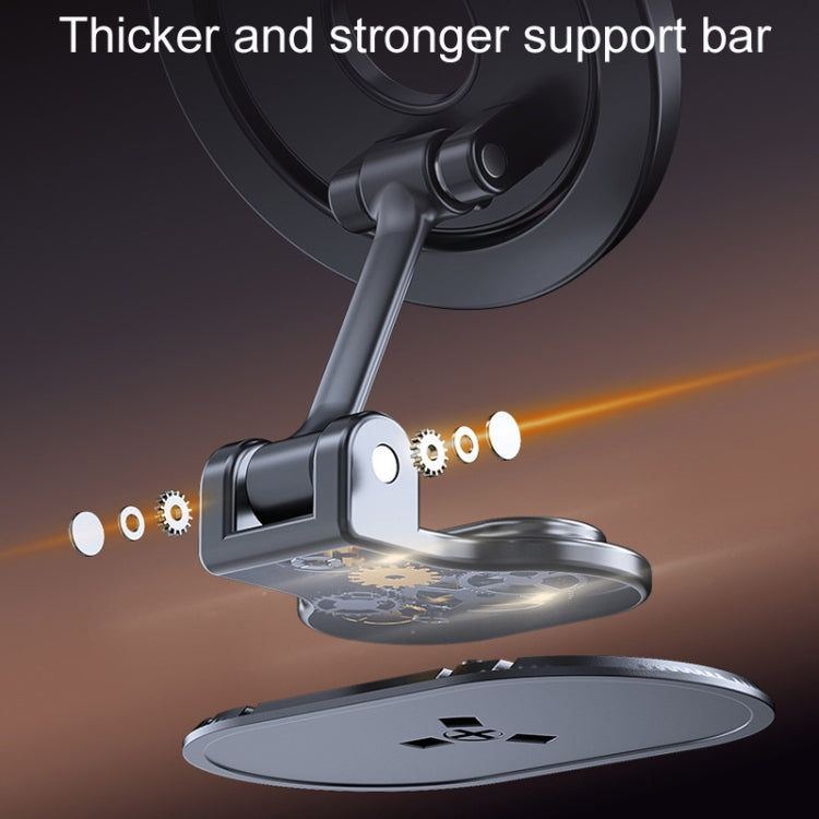Supporto magnetico pieghevole per telefono da auto, girevole, supporto di navigazione adesivo per cruscotto, D50-1