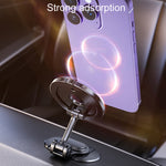 Supporto magnetico pieghevole per telefono da auto, girevole, supporto di navigazione adesivo per cruscotto, D50-1