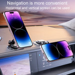 Supporto magnetico pieghevole per telefono da auto, girevole, supporto di navigazione adesivo per cruscotto, D50-1