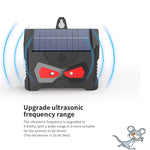 Repellente per animali con flash LED ad ultrasuoni per esterni, repellente per topi solari