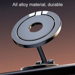 Supporto magnetico pieghevole per telefono da auto, girevole, supporto di navigazione adesivo per cruscotto, D50