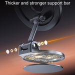 Supporto magnetico pieghevole per telefono da auto, girevole, supporto di navigazione adesivo per cruscotto, D50