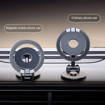 Supporto magnetico pieghevole per telefono da auto, girevole, supporto di navigazione adesivo per cruscotto, D50