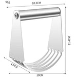 Gadget per taglierina per farina da cucina, impastatrice curva a 5 strati in acciaio inossidabile