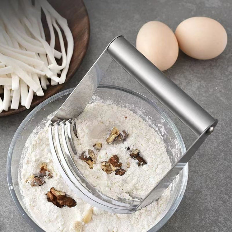 Gadget per taglierina per farina da cucina, impastatrice curva a 5 strati in acciaio inossidabile