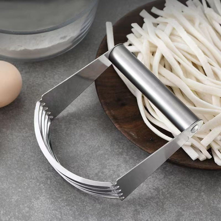 Gadget per taglierina per farina da cucina, impastatrice curva a 5 strati in acciaio inossidabile