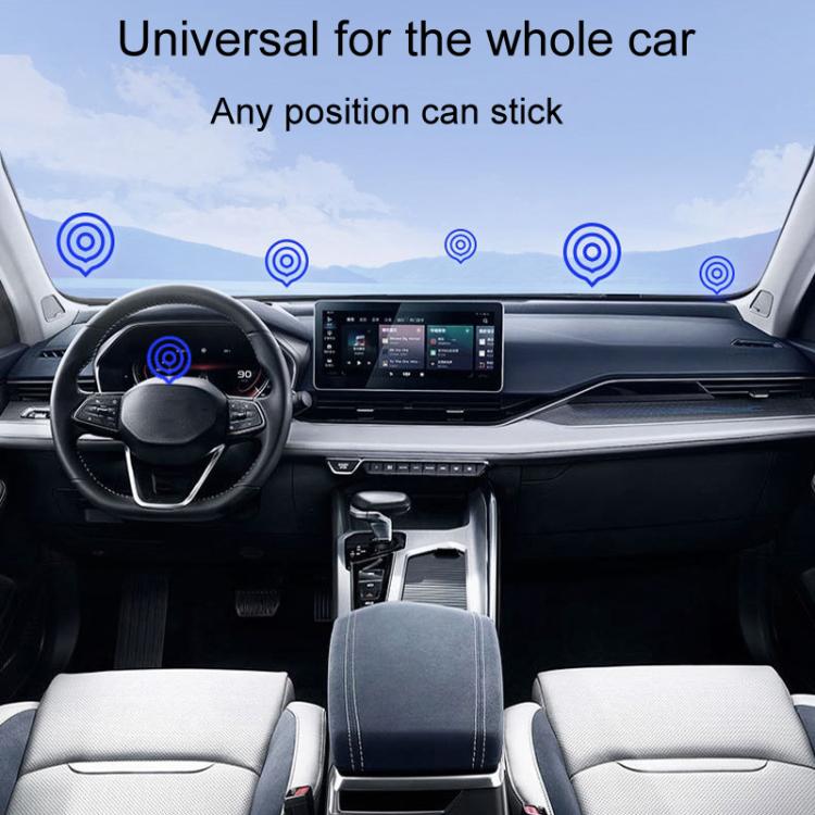 Supporto magnetico in metallo adesivo per volante per auto a gravità zero, D35