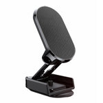 Supporto per telefono da auto pieghevole magnetico D11, supporto di navigazione adesivo girevole per cruscotto, Black Frosted, Silver Frosted