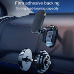 Supporto per telefono da auto pieghevole magnetico D11, supporto di navigazione adesivo girevole per cruscotto, Black Frosted, Silver Frosted