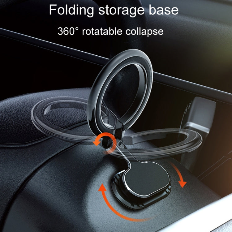 Supporto magnetico pieghevole per telefono da auto, volante girevole, supporto di navigazione adesivo, D21