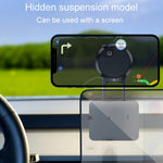 Supporto per telefono da auto con sospensione pieghevole Supporto di navigazione in metallo a scorrimento magnetico, D31
