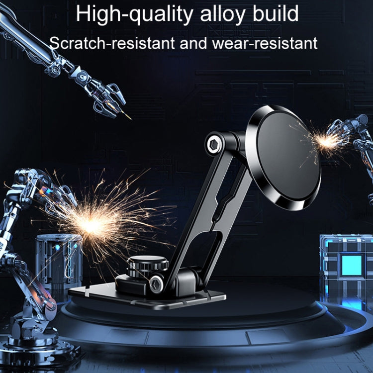 Supporto per telefono da auto con sospensione pieghevole Supporto di navigazione in metallo di tipo adesivo magnetico, D30