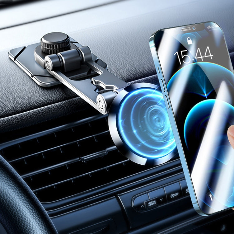 Supporto per telefono da auto con sospensione pieghevole Supporto di navigazione in metallo di tipo adesivo magnetico, D30