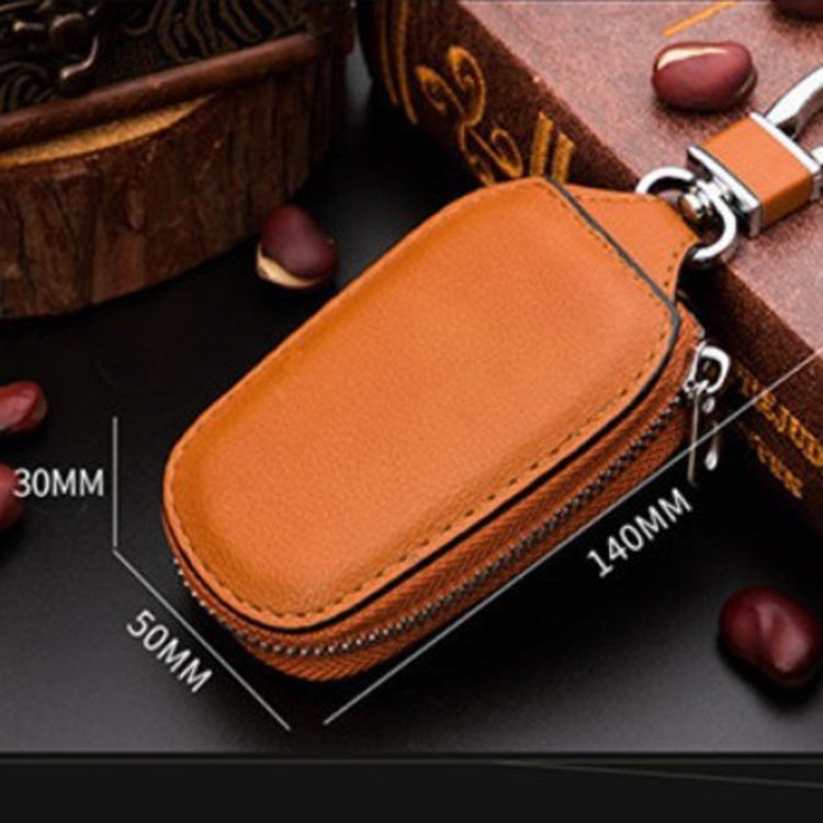 Borsa multifunzionale per chiavi per auto da uomo in pelle, borsa portaoggetti per chiavi universale da appendere in vita di grande capacità