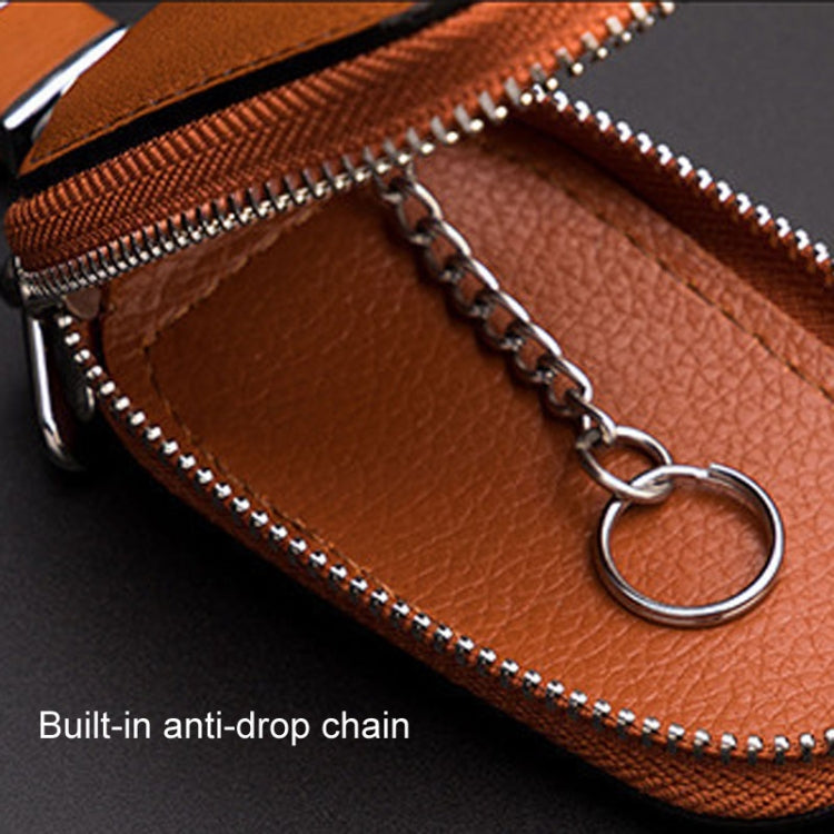 Borsa multifunzionale per chiavi per auto da uomo in pelle, borsa portaoggetti per chiavi universale da appendere in vita di grande capacità
