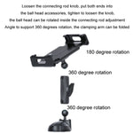 Supporto pieghevole multifunzionale per cellulare da cruscotto per auto, Folding Back Clip, Folding Back Clip+Plastic Oval Ball, Folding Back Clip+Metal Oval Ball, Base Screw Fixation, Suction Cup Base Type A, Suction Cup Base Type B                   ...
