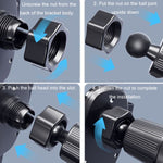 BUDK Supporto per telefono per auto con sensore di gravità triangolare Supporto per navigazione per presa d'aria per auto, Buckle Model, Adhesive Model, Suction Cup Base Model, Bent Suction Cup Base Model, Hook Model