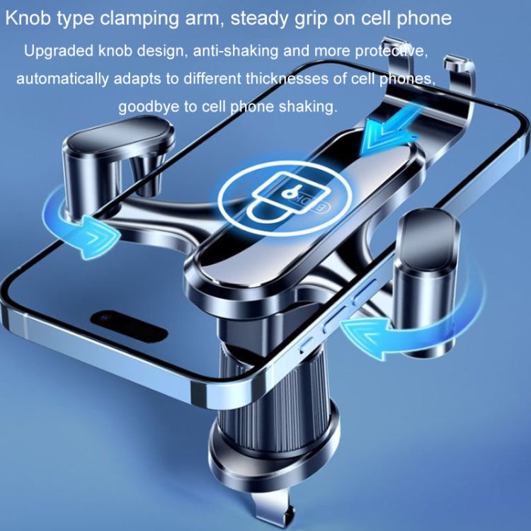 BUDK Supporto per telefono per auto con sensore di gravità triangolare Supporto per navigazione per presa d'aria per auto, Buckle Model, Adhesive Model, Suction Cup Base Model, Bent Suction Cup Base Model, Hook Model