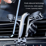 BUDK Supporto per telefono per auto con sensore di gravità triangolare Supporto per navigazione per presa d'aria per auto, Buckle Model, Adhesive Model, Suction Cup Base Model, Bent Suction Cup Base Model, Hook Model