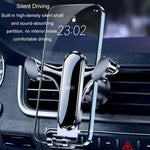 BUDK Supporto per telefono per auto con sensore di gravità triangolare Supporto per navigazione per presa d'aria per auto, Buckle Model, Adhesive Model, Suction Cup Base Model, Bent Suction Cup Base Model, Hook Model