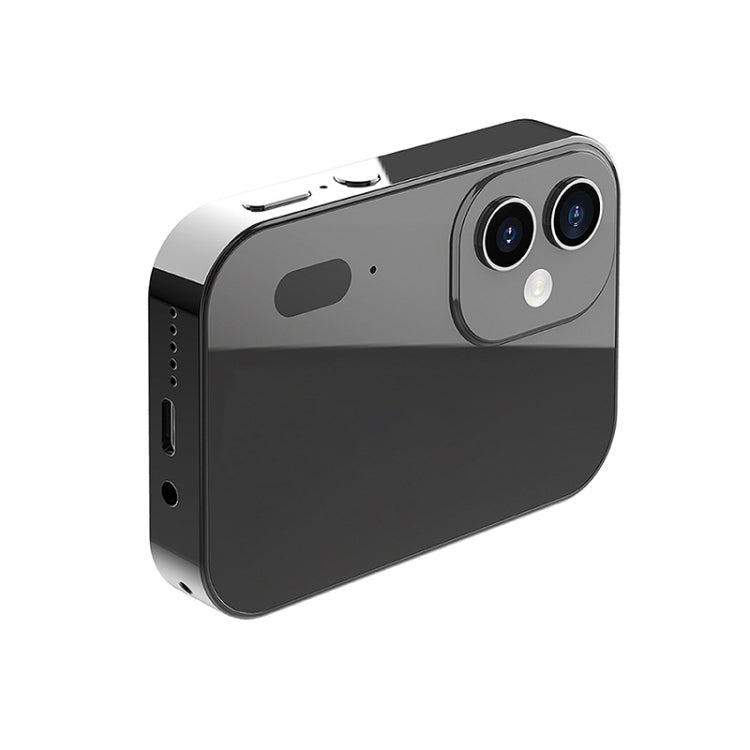 D6 CCD HD Fotocamera digitale Film Musica Smart Camera Touch Screen Videoregistratore per schede studentesche, memoria esclusa, Black, White