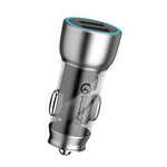 QIAKEY Caricatore di ricarica rapido a doppia porta per veicolo da uno a due accendisigari, TK518 Coffee, TK518 Blue, TK515 Coffee, TK515 Blue, TK519 Coffee