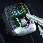 Caricabatterie a ricarica rapida per lettore MP3 Bluetooth per auto, GZ01