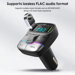 Caricabatterie a ricarica rapida per lettore MP3 Bluetooth per auto, GZ01