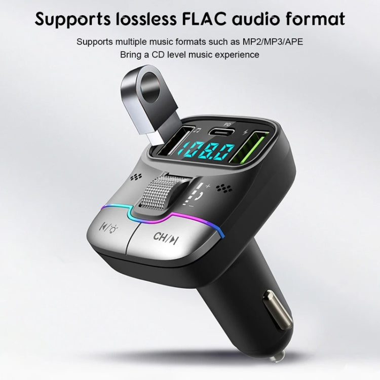 Caricabatterie a ricarica rapida per lettore MP3 Bluetooth per auto, GZ01