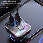 Caricabatterie a ricarica rapida per lettore MP3 Bluetooth per auto, GZ01
