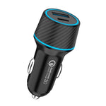 QIAKEY Caricatore doppio a ricarica rapida per uno o due accendisigari, TH218 36W, TH219 48W, TH215 43W, TH229 95W