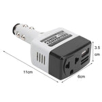 Adattatore convertitore di alimentazione per auto da 12 V/24 V a 220 V con porta di ricarica USB
