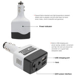 Adattatore convertitore di alimentazione per auto da 12 V/24 V a 220 V con porta di ricarica USB