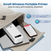 La stampante termica wireless Bluetooth Phomemo M835 supporta carta termica multiformato, M835