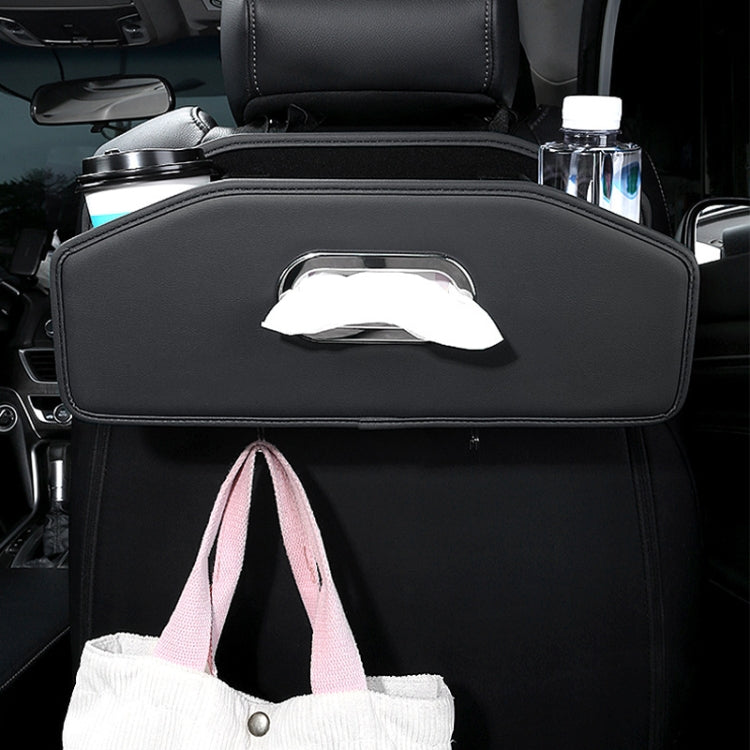 Portabicchieri per drenaggio posteriore dell'auto, borsa per fazzoletti per organizer per schienale automatico