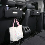Portabicchieri per drenaggio posteriore dell'auto, borsa per fazzoletti per organizer per schienale automatico