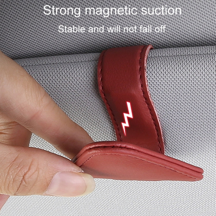 Clip per riporre gli occhiali da auto. Supporto per il trasporto degli occhiali da sole per visiera parasole per auto