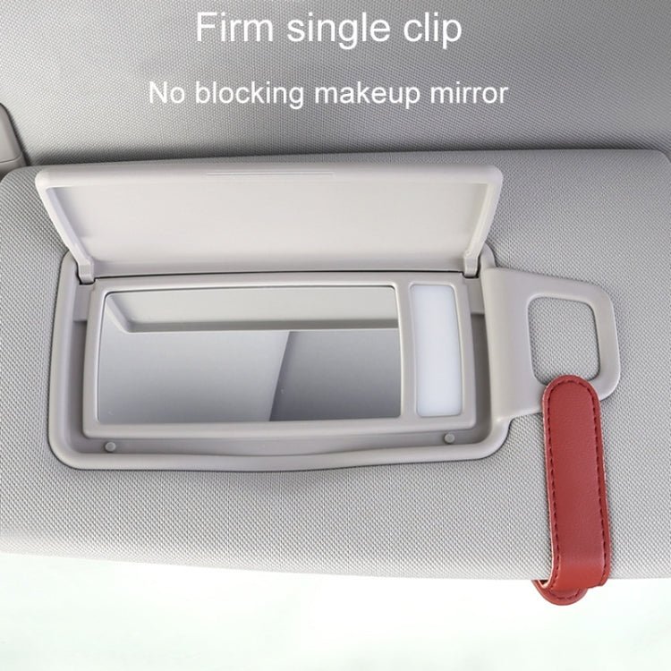 Clip per riporre gli occhiali da auto. Supporto per il trasporto degli occhiali da sole per visiera parasole per auto
