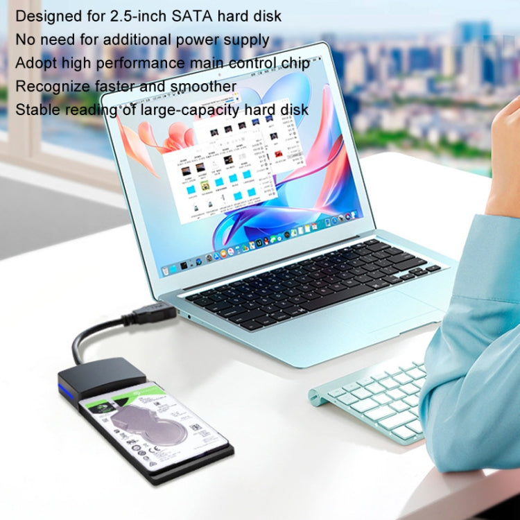 Cavo Easy Drive da SATA a USB 3.0 Lettore convertitore cavo di collegamento universale per unità a stato solido SSD da 2,5 pollici, SATA To USB3.0
