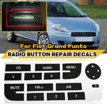 2 pezzi per Fiat Grand Punto Adesivo per riparazione pulsanti radio multimediali