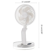 Ventilatore rotante da tavolo con luce a LED, telecomando pieghevole F200, Regular Model, APP Model