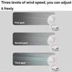 Ventilatore da tavolo pieghevole con luce LED e telecomando