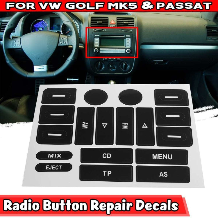 Per Volkswagen Golf MK5/Passat Adesivo di riparazione pulsante RADIO