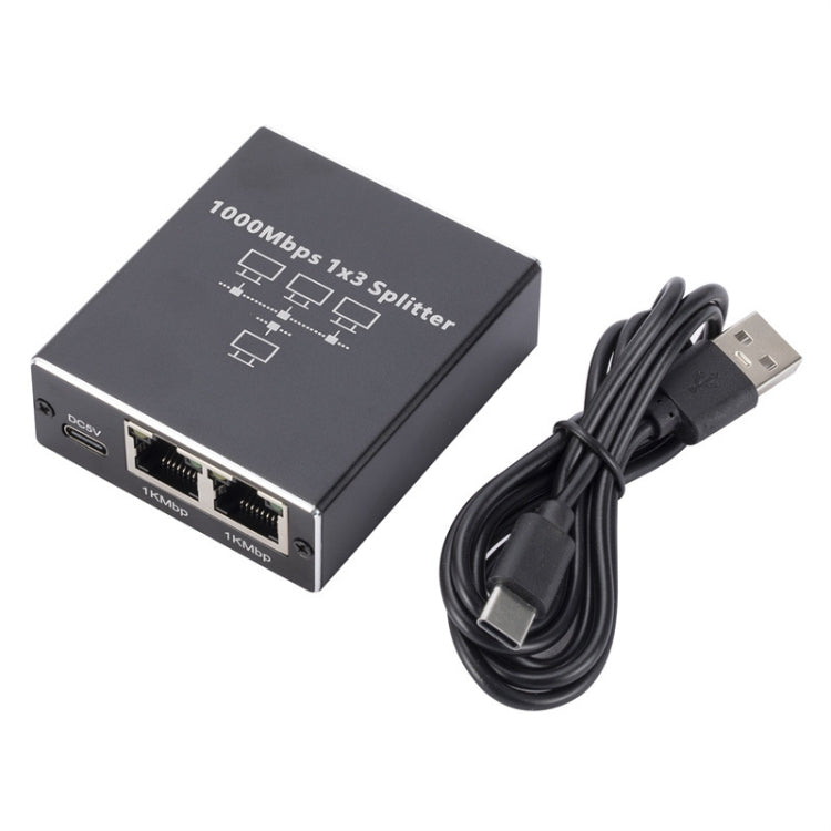 Splitter di rete Gigabit Condividitore di rete Splitter per cavo di rete RJ45, 1 To 3, 1 To 4